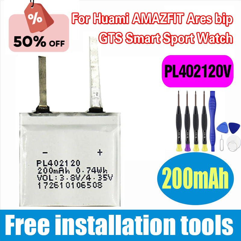 Smartwatch New Watches - Nouveau PL402120V 200mAh batterie pour Huami