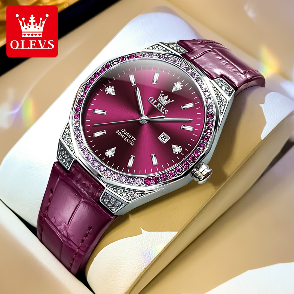 Minimalist Thin Watch - OLEVS Original femmes montres diamant tour