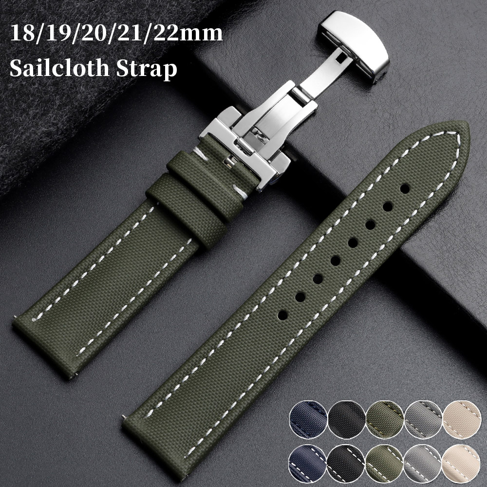 Omega Watches Smartwatch - Bracelets en toile de voile 18mm
