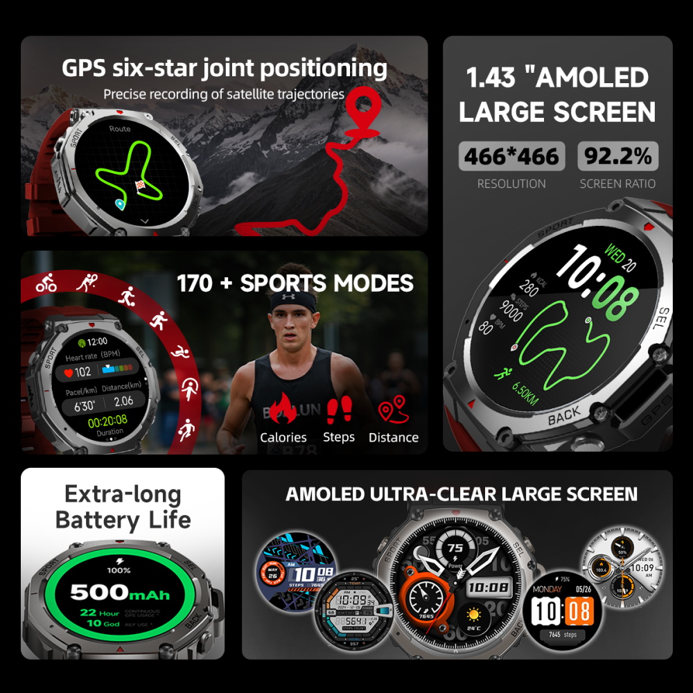 SKMEI militaire Sport de plein - Watch Smartwatch Android avis et prix
