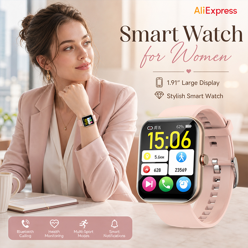 Montre connectée pour femmes,  - Smartwatch Ladies Watches For Women avis et prix