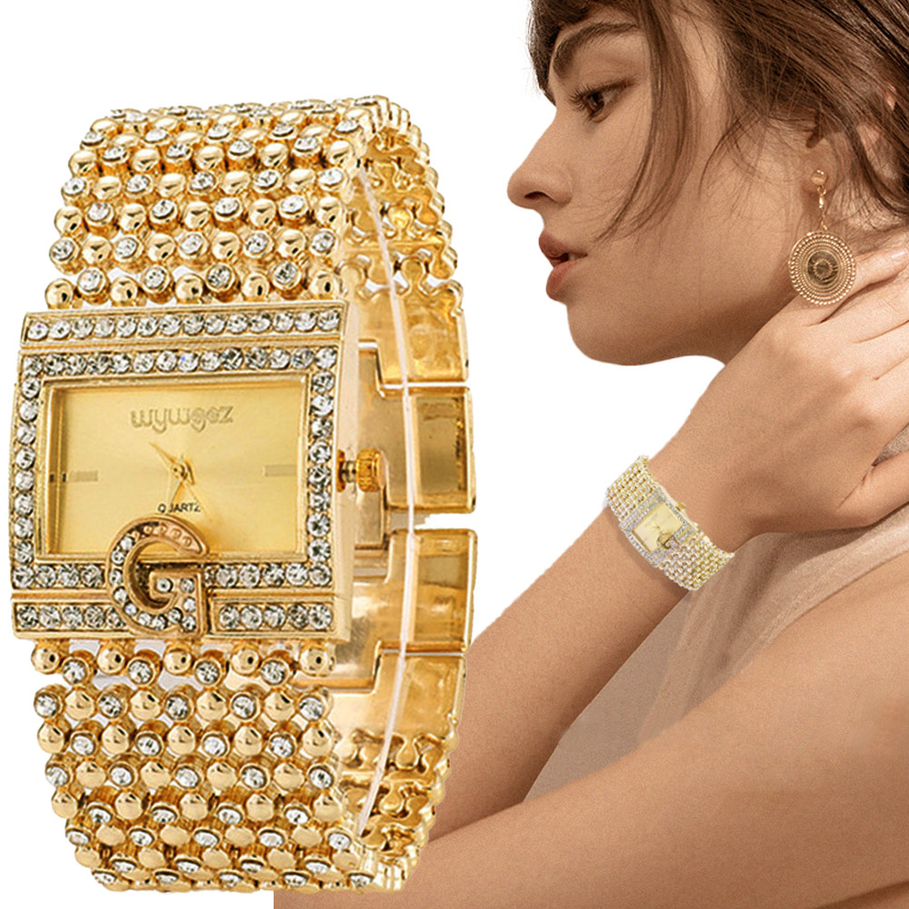 Montres carrées simples en or  - Minimalist Thin Watch avis et prix