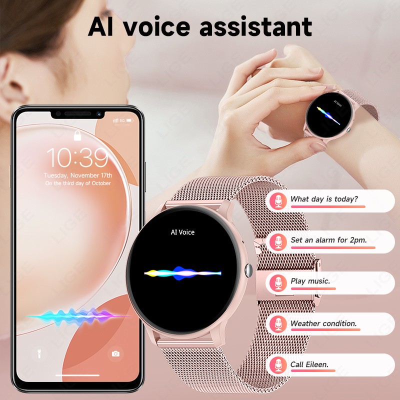 Montre connectée LIGE étanche  - Smartwatch Ladies Watches For Women avis et prix